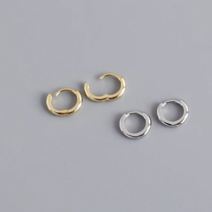 Small Hoop Earrings - Sterling Silver