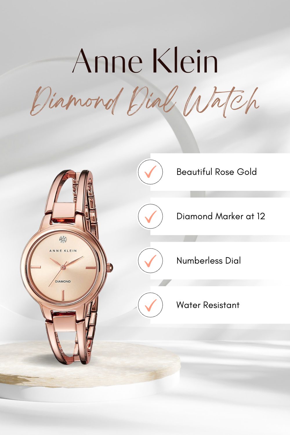 Anne Klein Rose Gold Watch is the Perfect Gift for Christmas!
