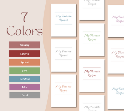 7 Colors of the Decorum Printable Cookbook