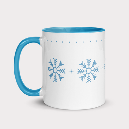 Blue Snowflakes Mug