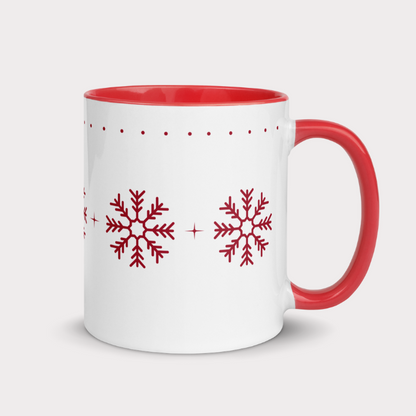 Red Snowflakes Mug