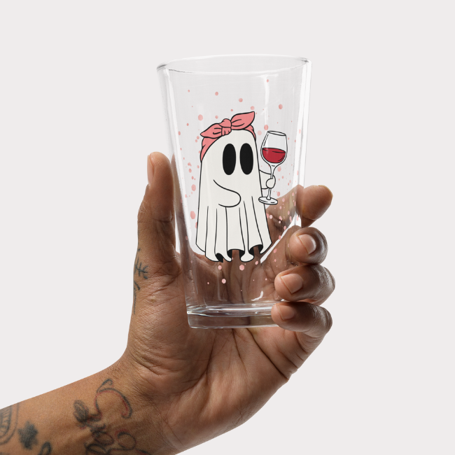 Wine Boo Pint Glass