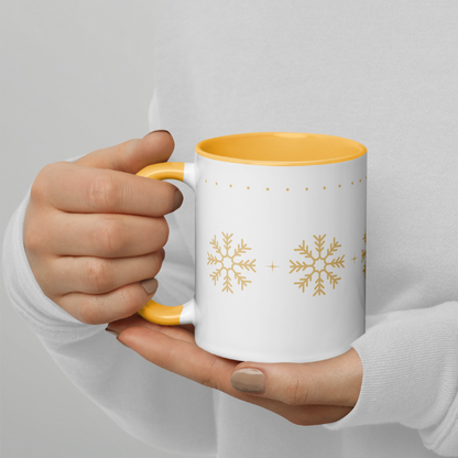 Gold Snowflakes Mug