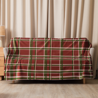 Red & Green Plaid Sherpa Blanket