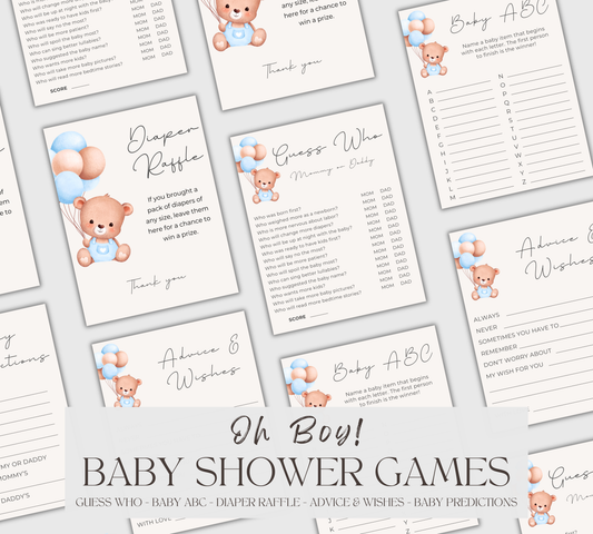 Oh Boy! Baby Shower Games