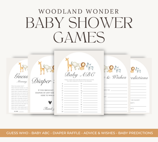 Woodland Wonder Baby Shower Games