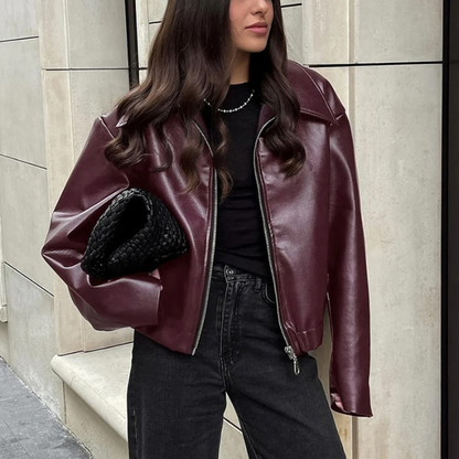 Faux Leather Jacket