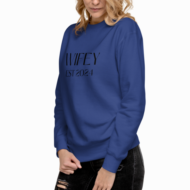 Wifey Est 2024 Sweatshirt - 5 Colors