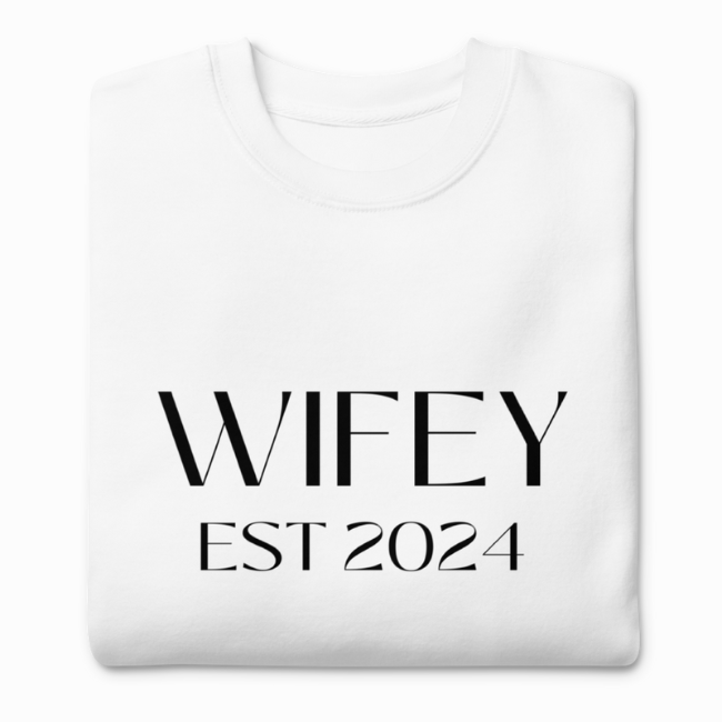 Wifey Est 2024 Sweatshirt - 5 Colors