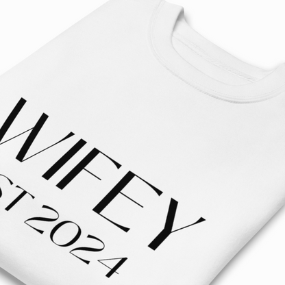 Wifey Est 2024 Sweatshirt - 5 Colors