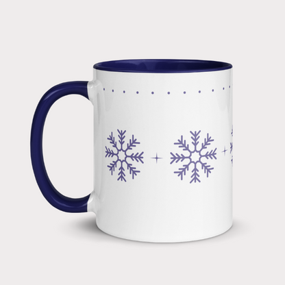 Purple Snowflakes Mug