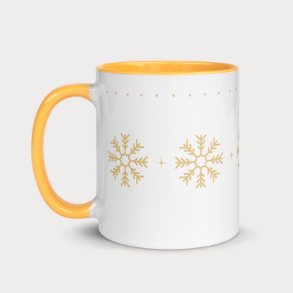 Gold Snowflakes Mug