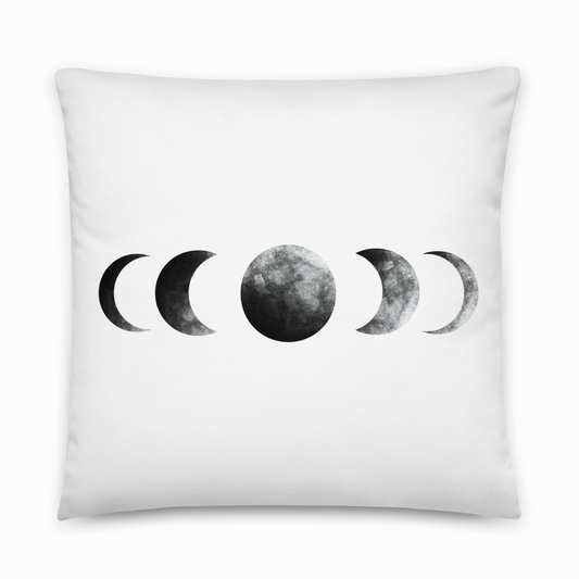 Moon Phases Throw Pillow