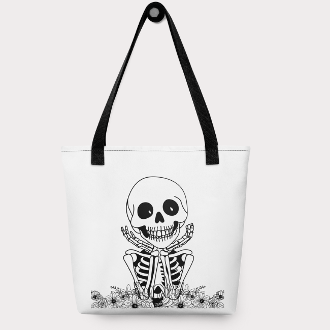 Petals and Bones Tote Bag