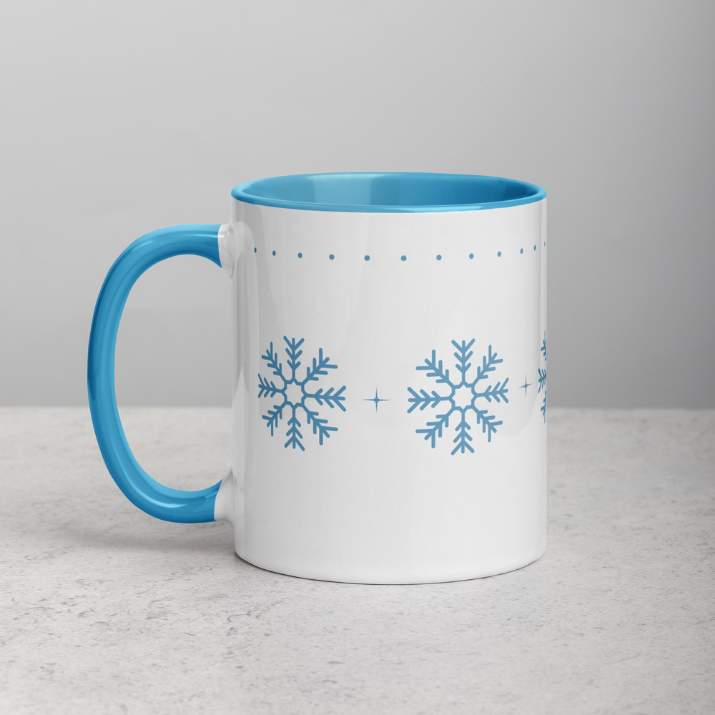 Blue Snowflakes Mug