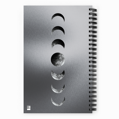 Moon Phases Spiral Notebook - Dot Journal