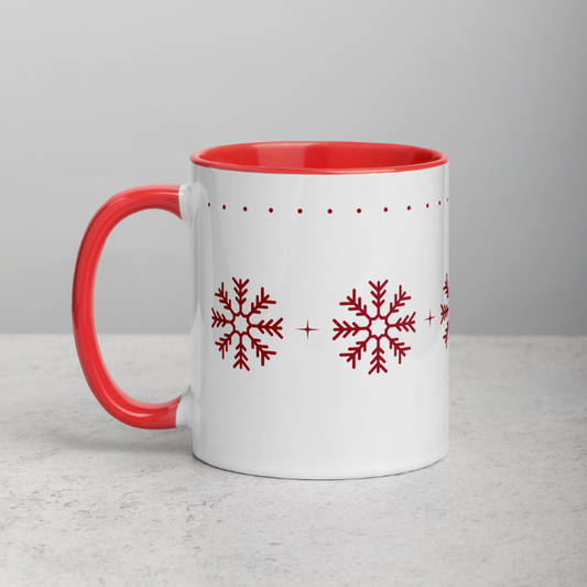 Red Snowflakes Mug