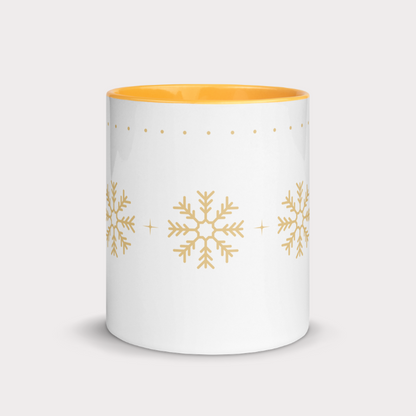 Gold Snowflakes Mug