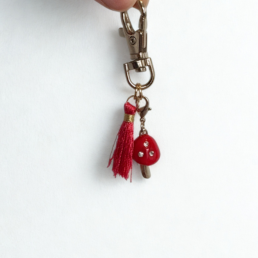 Mushroom Purse Charm & Keychain