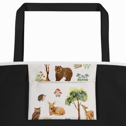 Woodland Forest Animals Baby Tote Bag