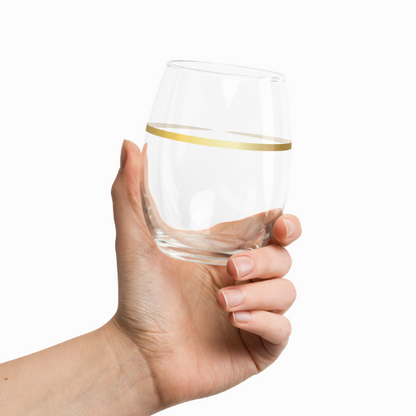 Stemless Wine Glass - The Gold Standard