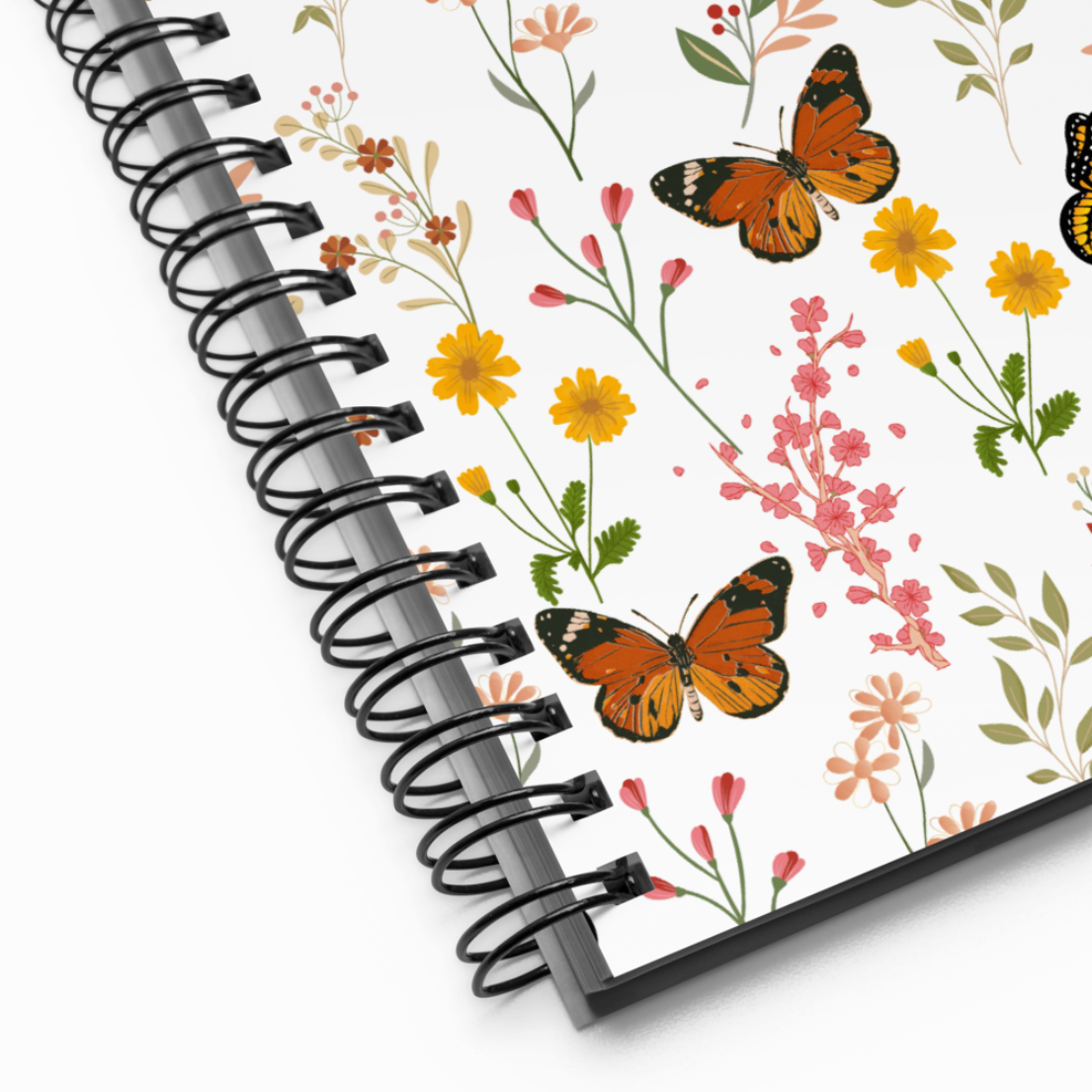 Butterfly Garden Spiral Notebook