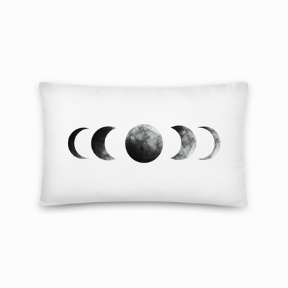 Moon Phases Throw Pillow