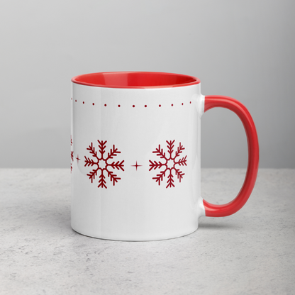 Red Snowflakes Mug