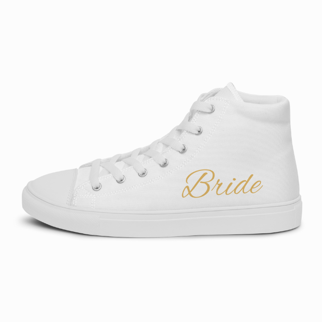 Bride High Top Canvas Shoes