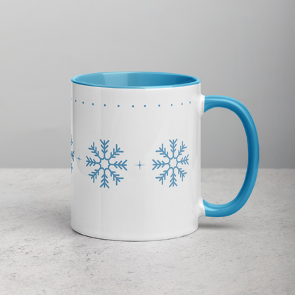 Blue Snowflakes Mug