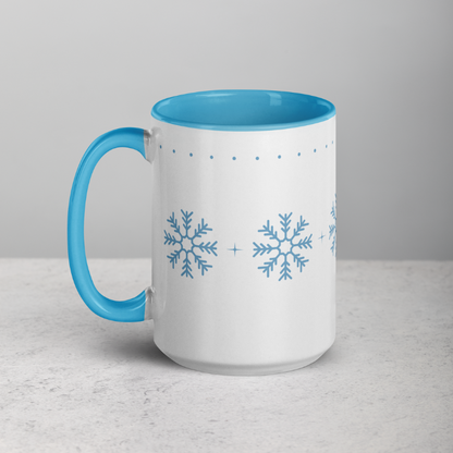 Blue Snowflakes Mug