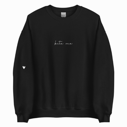 Bite Me Unisex Crew Neck Sweatshirt