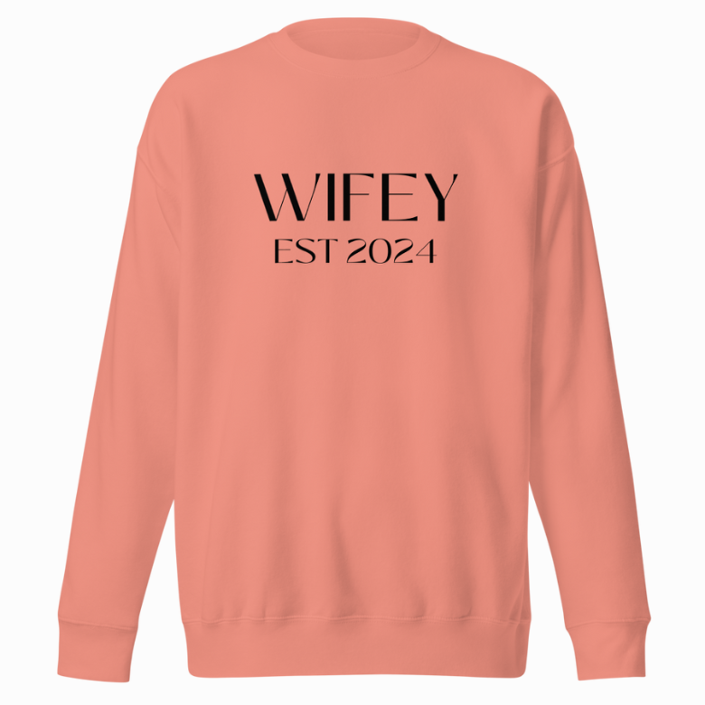 Wifey Est 2024 Sweatshirt - 5 Colors