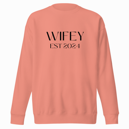 Wifey Est 2024 Sweatshirt - 5 Colors