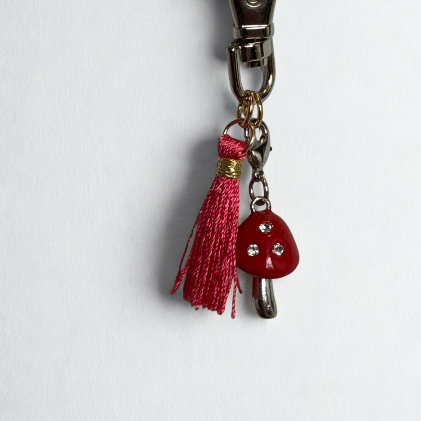 Mushroom Purse Charm & Keychain