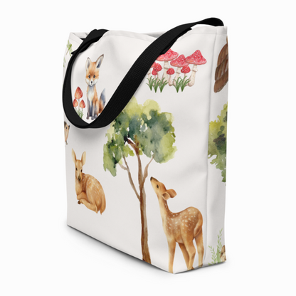 Woodland Forest Animals Baby Tote Bag