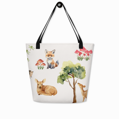 Woodland Forest Animals Baby Tote Bag