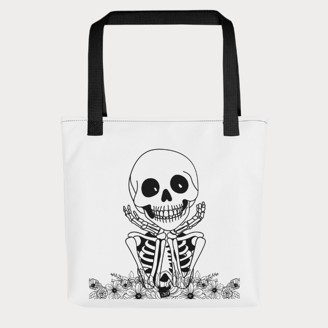 Petals and Bones Tote Bag