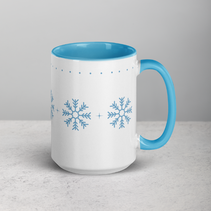 Blue Snowflakes Mug