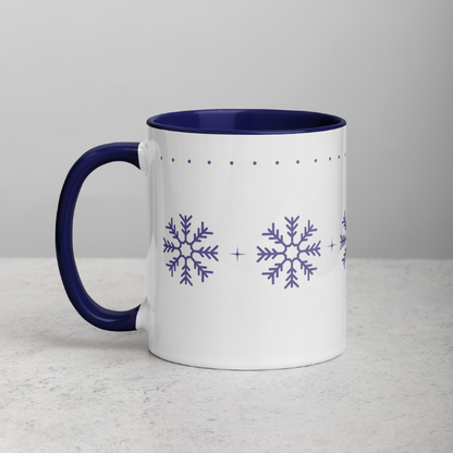 Purple Snowflakes Mug