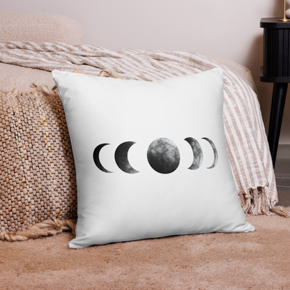 Moon Phases Throw Pillow