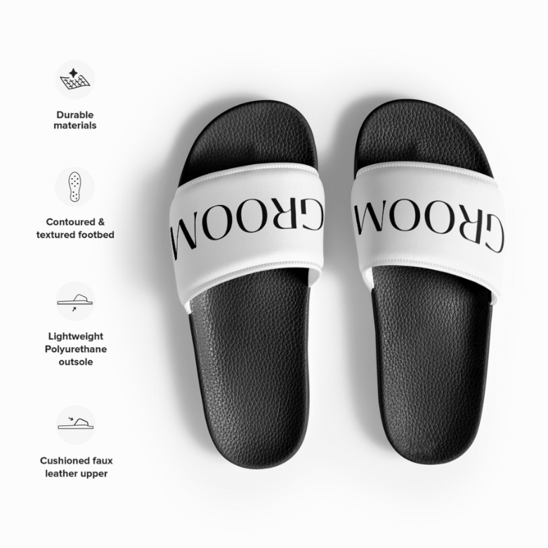 Groom Slip-On Slides