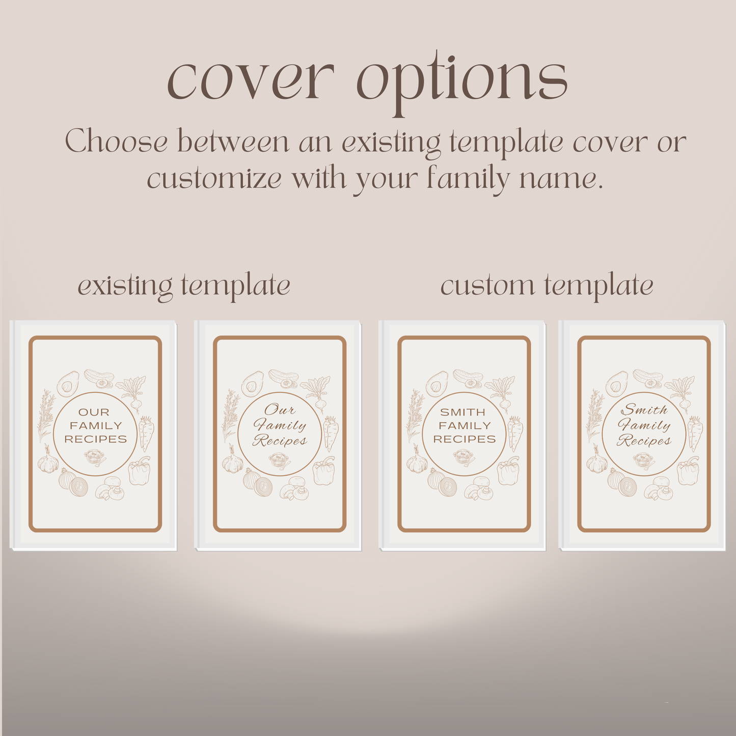 Family Cookbook Template: Print or E-book