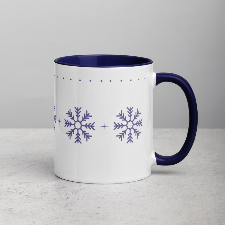 Purple Snowflakes Mug