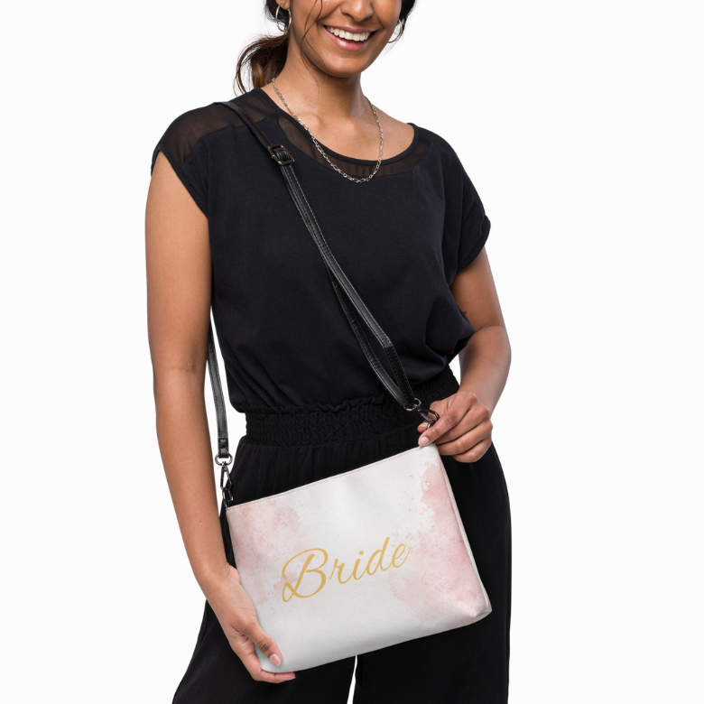 Bride Crossbody Purse - Pink Burst