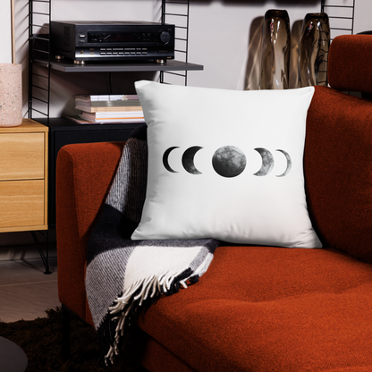 Moon Phases Throw Pillow