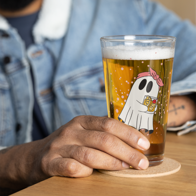 Old Fashioned Boo Pint Glass