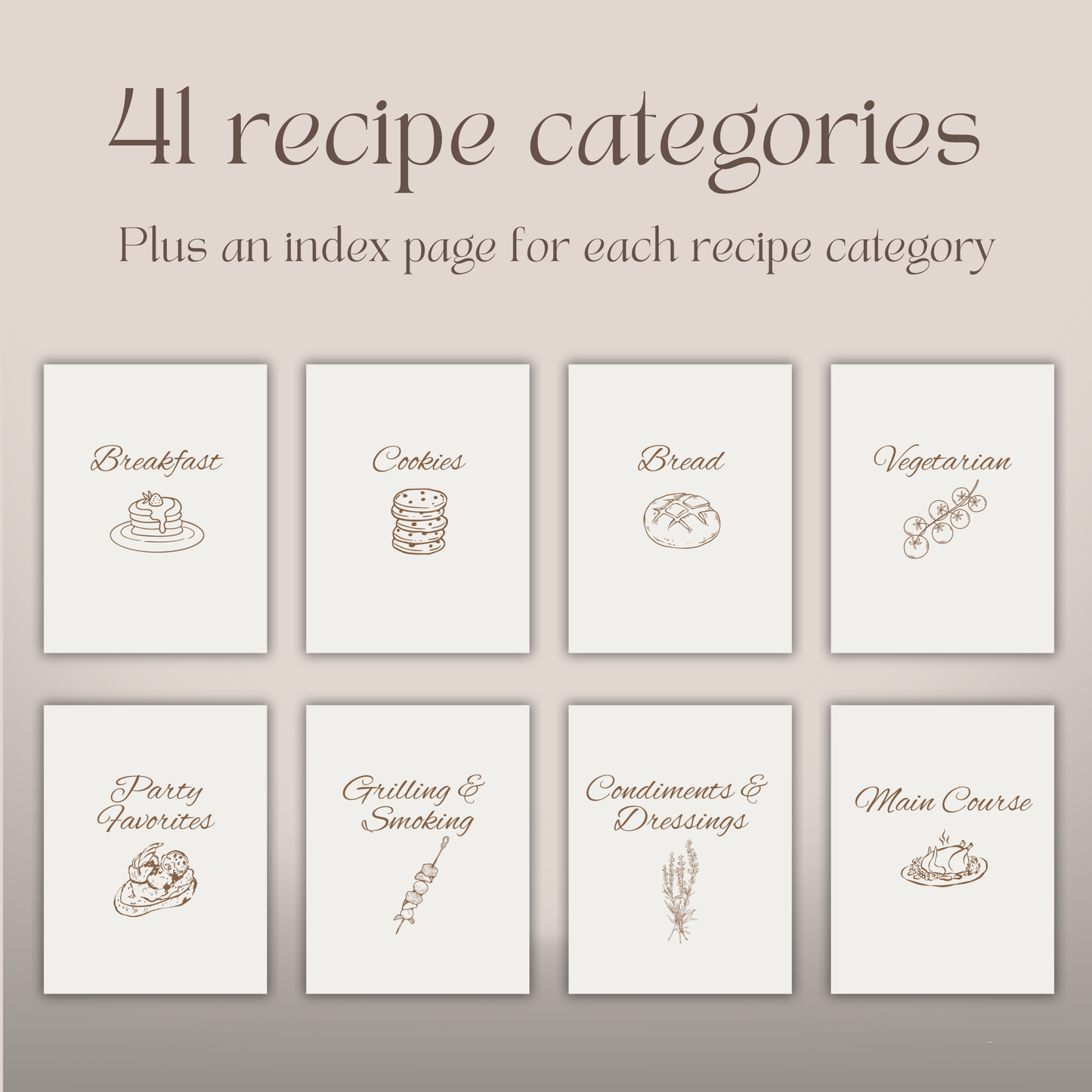 Family Cookbook Template: Print or E-book