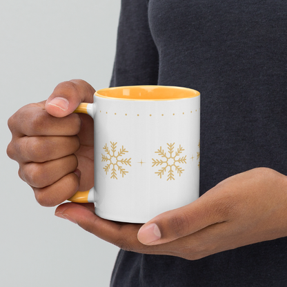 Gold Snowflakes Mug