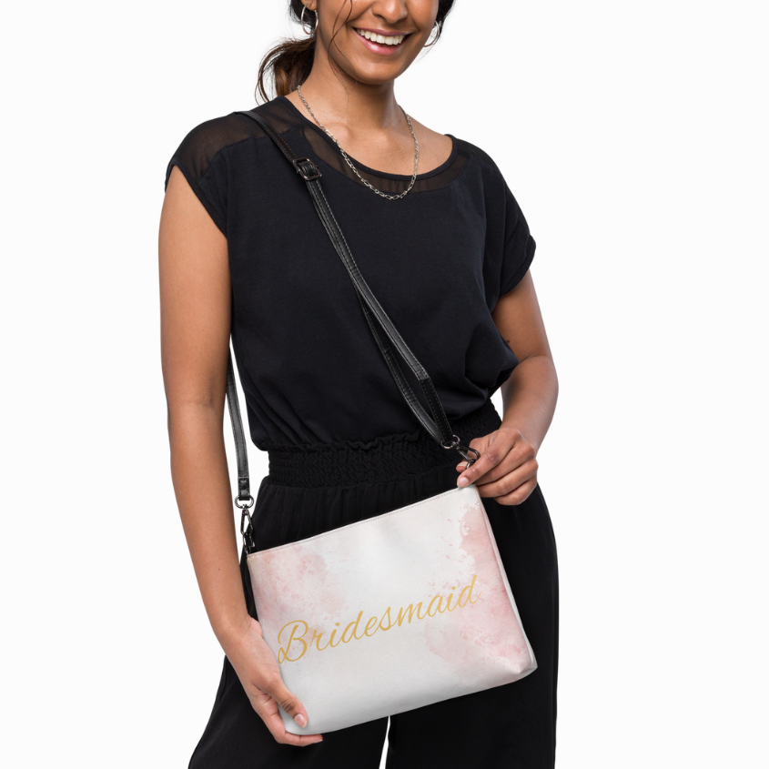 Bridesmaid Crossbody Purse - Pink Burst